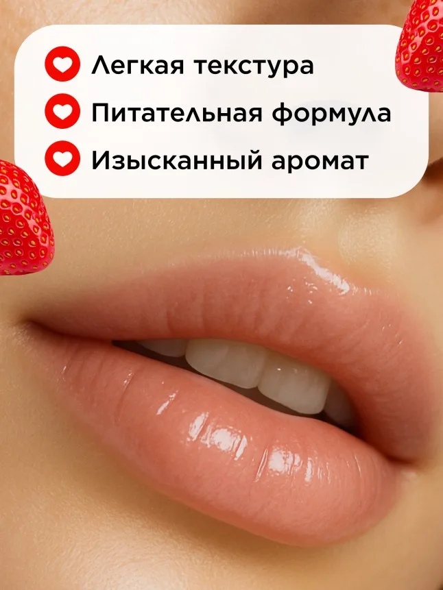 Бальзам для губ «Клубничный макарун» Beauty Cafe
