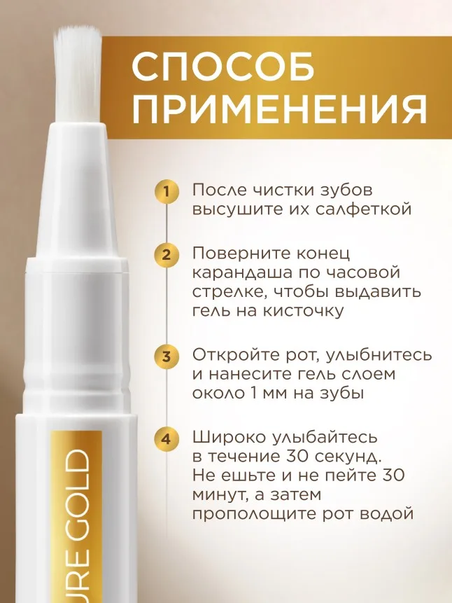 Отбеливающий карандаш для зубной эмали