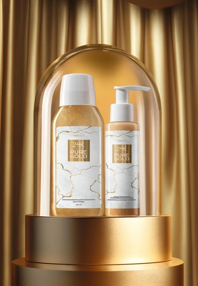 Концентрированная отбеливающая зубная паста 24K Pure Gold
