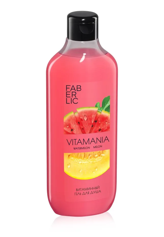 Витаминный гель для душа «Арбуз и дыня» Vitamania