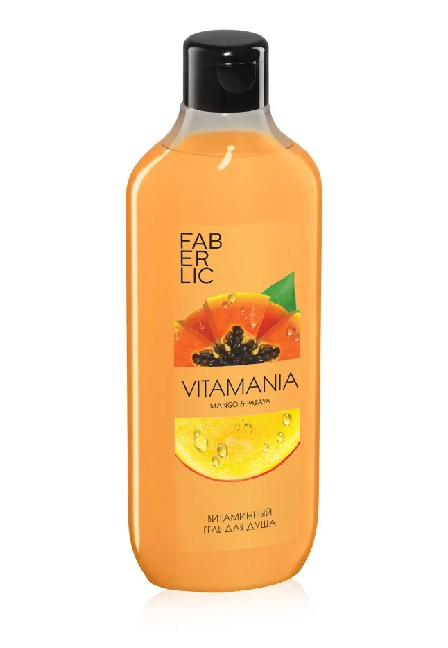 Витаминный гель для душа «Манго и папайя» Vitamania