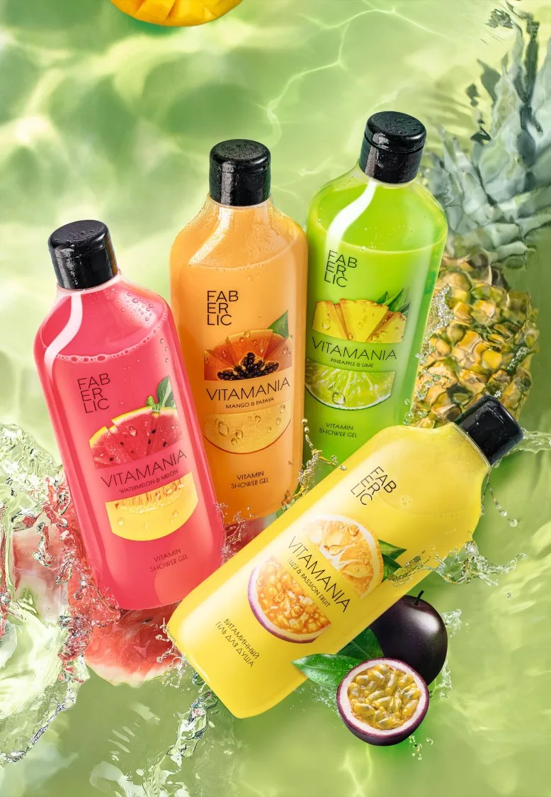 Витаминный гель для душа «Юзу и маракуйя» Vitamania