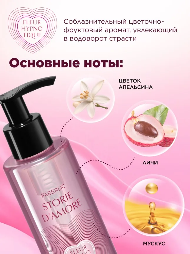 Парфюмированный гель для интимной гигиены для чувствительной кожи Fleur Hypnotique