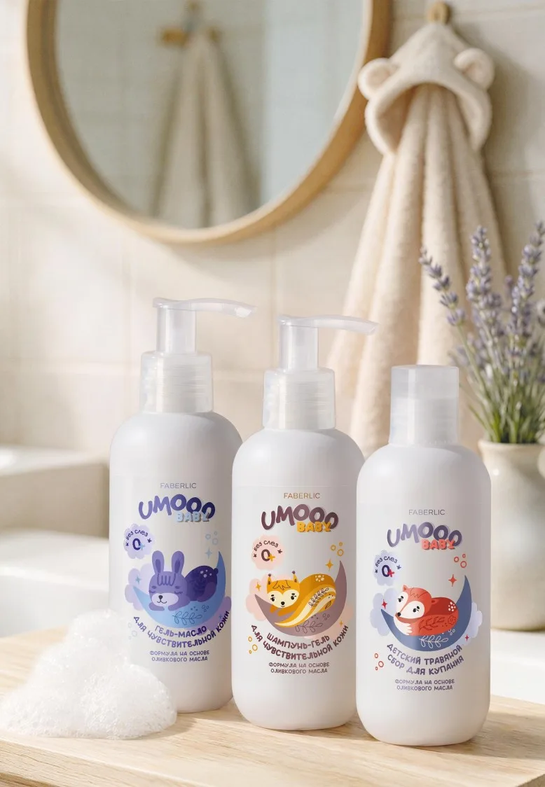 Гель-масло для чувствительной кожи Umooo 0+