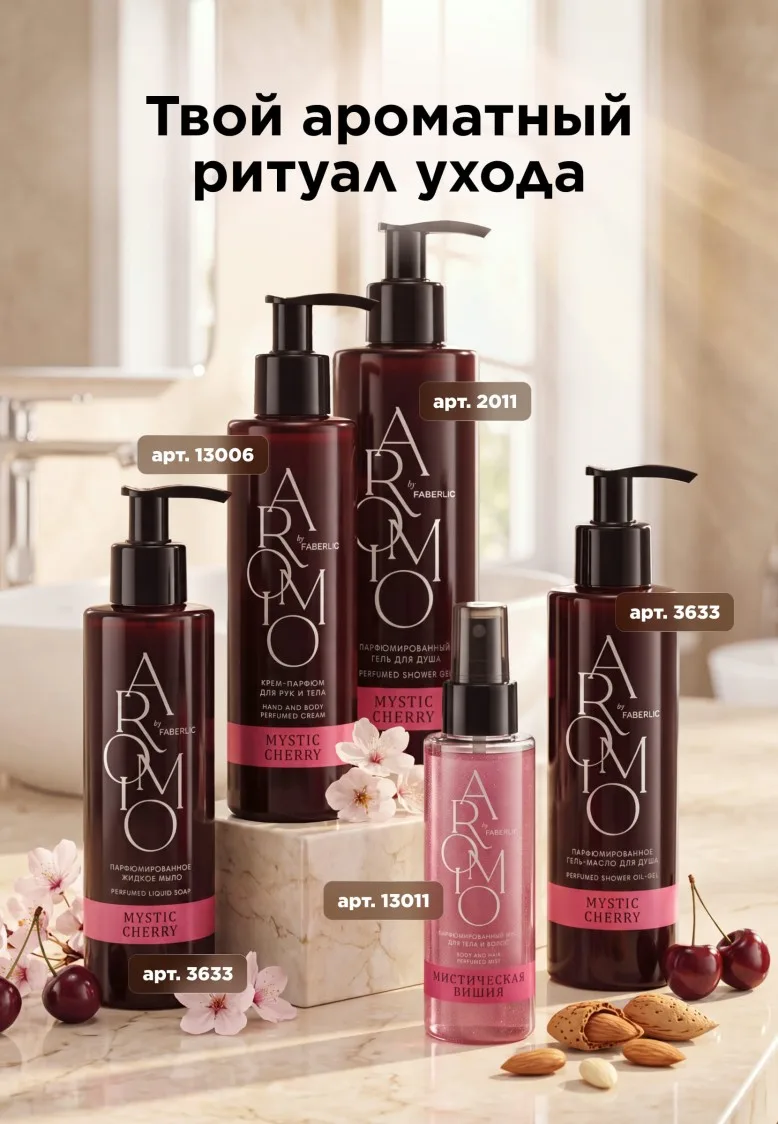 Парфюмированное гель-масло для душа Mystic Cherry