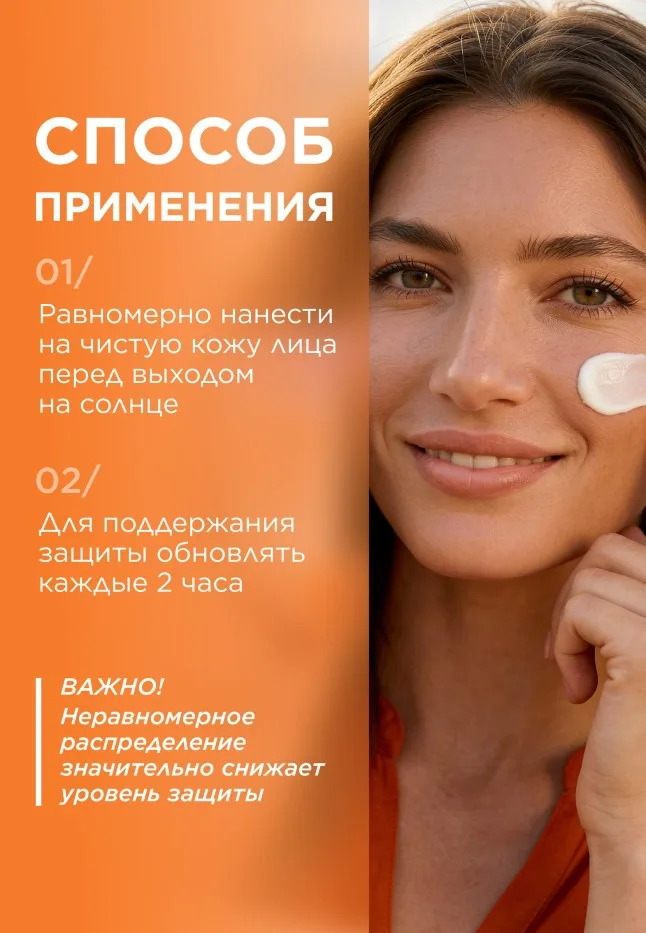 Солнцезащитный крем для лица SPF 30 Leto