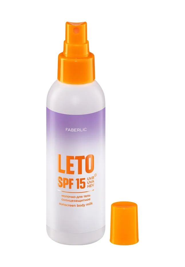 Солнцезащитное молочко для тела SPF 15 Leto