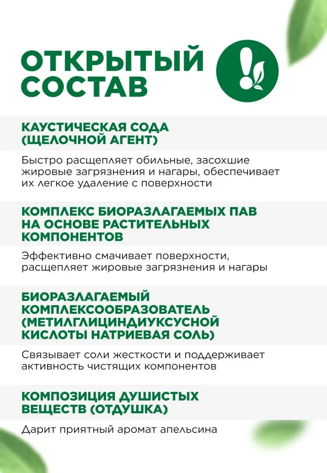 Средство для чистки духовок и плит «Сила цитрусов» Faberlic Home