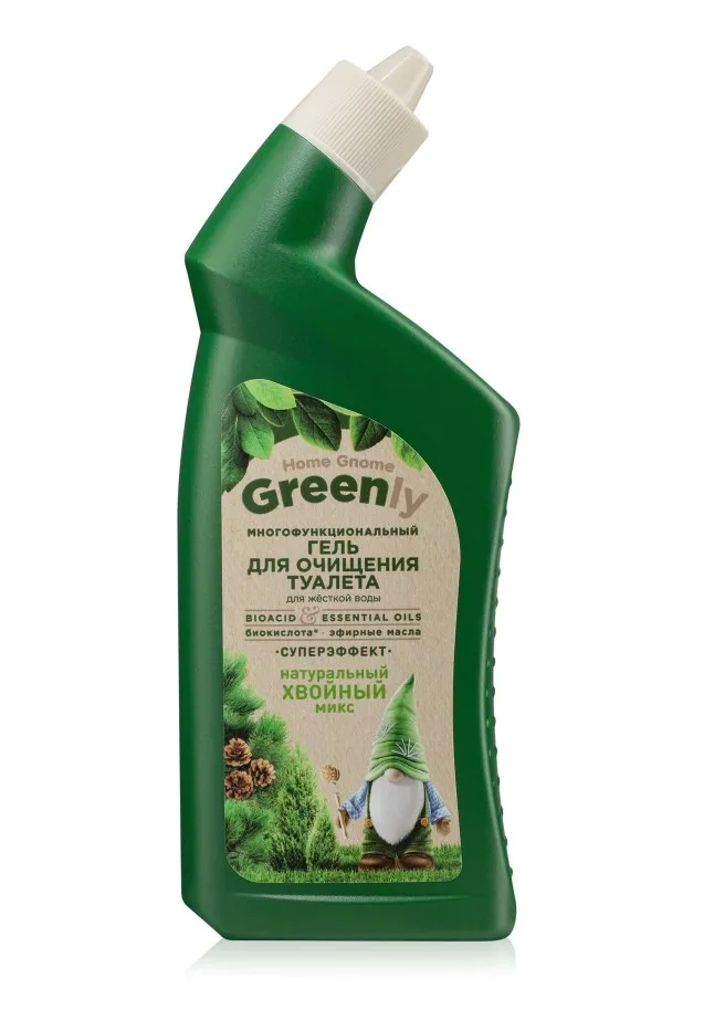 Многофункциональный гель для очищения туалета «Хвойный микс» Home Gnome Greenly