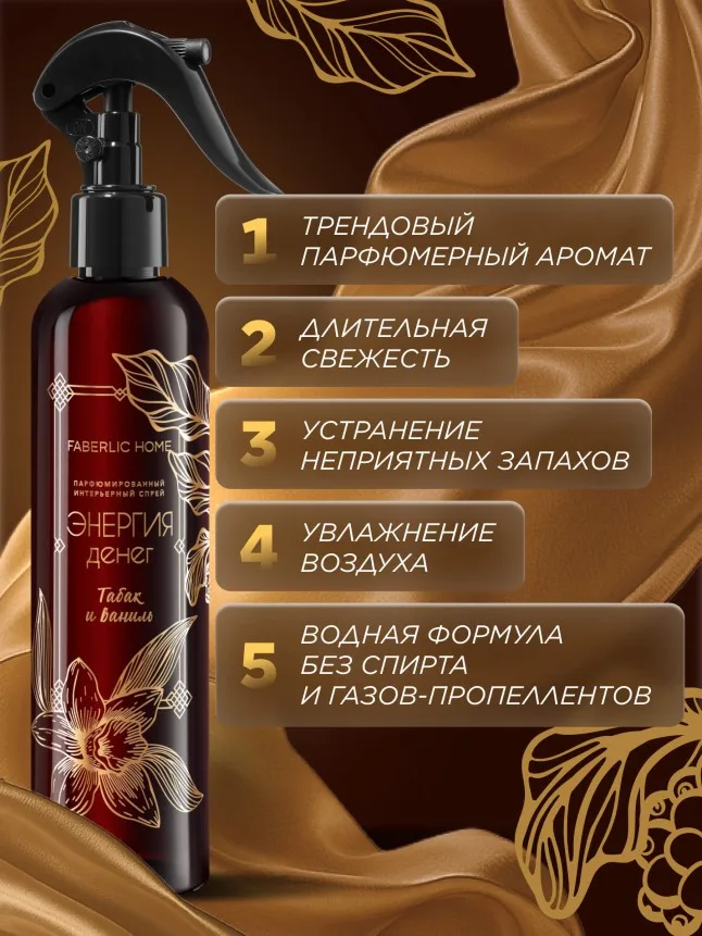 Парфюмированный интерьерный спрей «Энергия денег»
