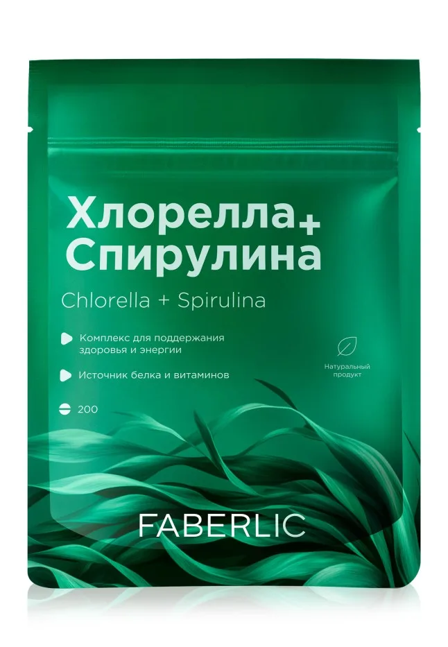 Водоросли хлорелла и спирулина прессованные
