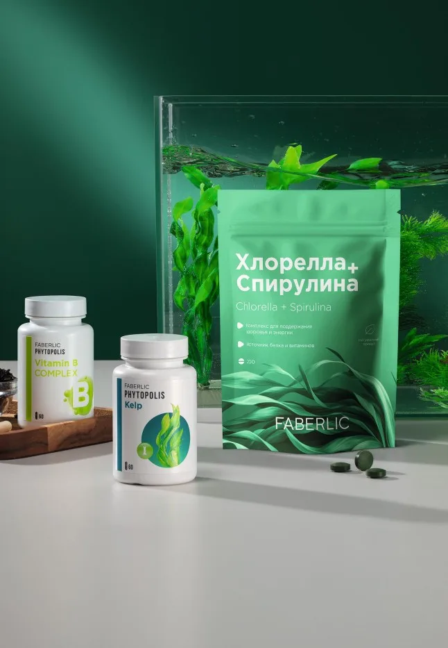 Водоросли хлорелла и спирулина прессованные