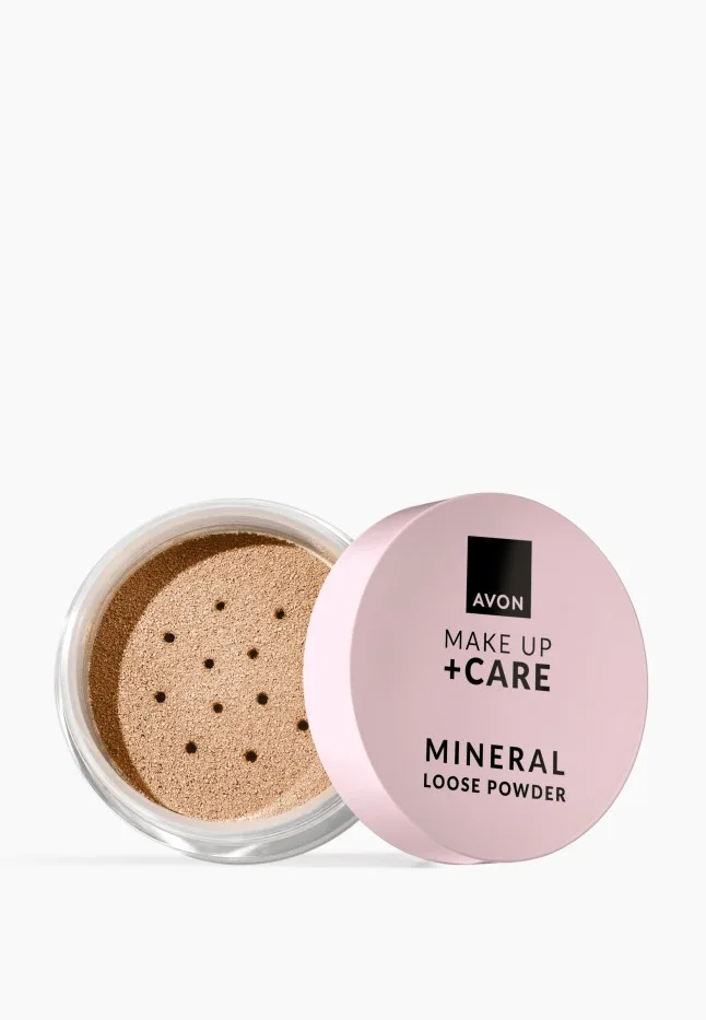 Минеральная рассыпчатая пудра для лица Make Up + Care