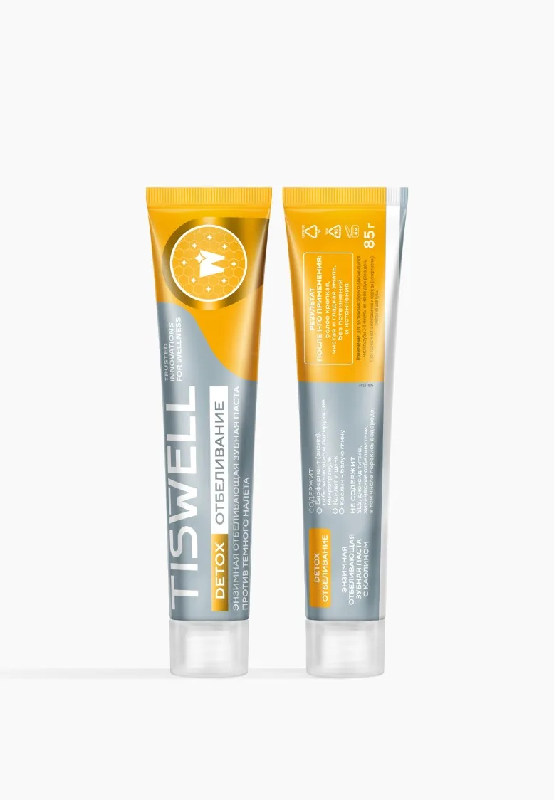 Зубная паста Tiswell DETOX Отбеливание со вкусом манго